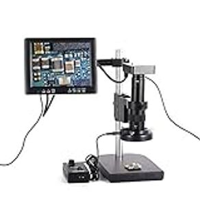 HAYEAR 14MP HDMI USB Industry Microscope Kit Camera Set Remote Control 100X  C-Mount Lens Video Recorder 40 LED Ring Light