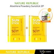 💛1+1💛 Nature Republic California Aloe Fresh Powdery Sun Stick SPF50+ PA++++ 24g/ Sunblock/ Sun Care