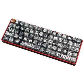 71 Key Cherry Blossom Dye Sub Keycaps OEM Profile for Cherry MX