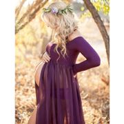 Maternity Dresses For Photo Shoot Chiffon Pregnancy Dress Photography Props Maxi Gown Dresses For Pregnant Women Clothes 2018