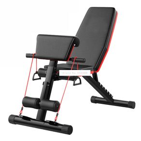 New Multifunctional Foldable Dumbbell Bench 7 Gear Backrest Sit Up AB Abdominal Fitness Bench Weightlifting Training Equipment