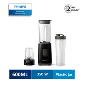 Philips Daily Collection Mini Blender 350W with on the go tumbler and a multi chopper HR2603