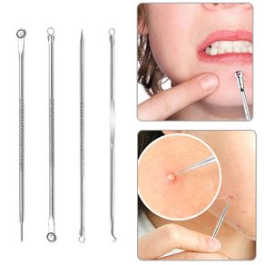 1 Set Multipurpose Stainless Steel Superfine Tweezers Cell Clamp Pop Acne Exfoliation Skin Care Kit