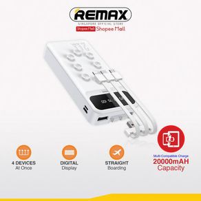 [Remax Energy] RPP-297 Lefen Series 20000mAH 2.1A Multi-Compatible  Fast Charge Power bank with 3-1 Cable + Suction Cup