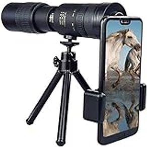 Super Telephoto Zoom Monocular Telescope Portable For Beach Travel Supports Smartphone To Take Pictures 4k 10-300x40mm 1