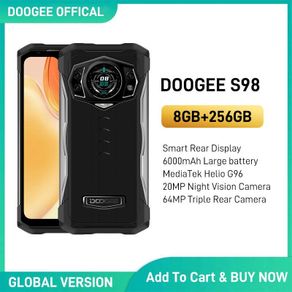 "Original And New DOOGEE S98 Rugged Phone 8+256GB Android 12.0 6.3""LCD FHD Display Dial Rear Smartphone G96 Octa Core 64MP Camera 6000mAh Phone"