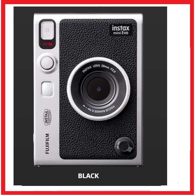 FUJIFILM 2023 Cheki Instax Mini Evo Hybrid Camera Black type-C model