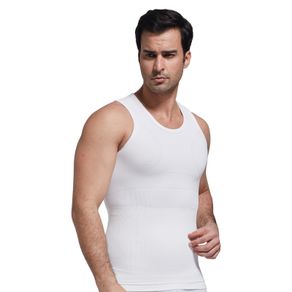 Men Slimming Body Shaper Tummy Control Vest Tank Top Underwear Corset Waist  Trainer Cincher Male Compression Abdomen Bodysuit