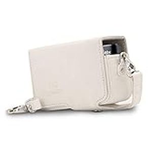 MegaGear Leather Camera Case with Strap Compatible with Canon PowerShot SX740 HS, SX730 HS, White (MG1512)