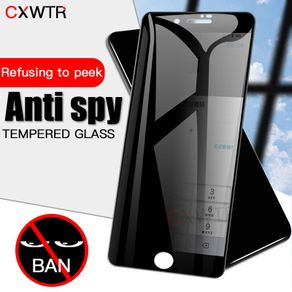 3D Curved Full Cover Anti Spy Tempered Glass For iPhone 11 12 Pro X XS Max XR 6 6S 7 8 Plus Privacy Screen Protector Jyu