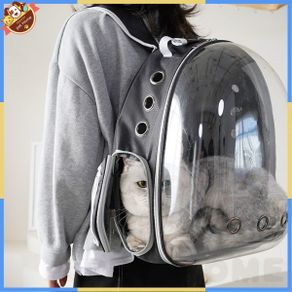 cat space Transparent Package capsule Pet bag Supplies Portable Backpack Outing Dog 2k3H
