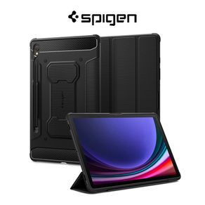 Spigen Galaxy Tab S9 Case (11 Inch) Rugged Armor Pro Galaxy Tab S9 Shockproof Protective Tri-Fold Stand Samsung Cover