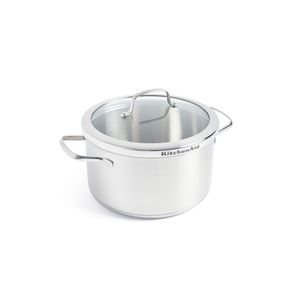 KitchenAid Stainless Steel Pro Casserole with Lid 20cm/3.3 L (GPKA656128)