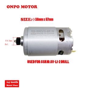 ONPO Electric Screwdriver Motor RS-550VC-8518 11 Teeth Can Be Used To Bosch GSR10.8V-LI-2 3601H680G0 Cordless Impact Drill Parts
