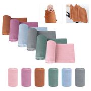 120x120cm Newborn Infant Bamboo Blanket Swaddle Wrap  Baby Muslin Swaddle Solid Plain Color Cotton Baby Blanket