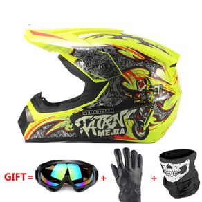 Full Face Motorcycle Helmet Casco Moto Off Road Helmet ATV Dirt Bike Downhill MTB DH Capacete Moto Glasses Motocross Helmet
