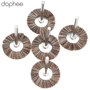 dophee Dremel Accessories 25mm Fibre Die Grinding Polishing Wheel Rotary Tools Brushes Wheel Kit Polish Tool 3mm Shank 5PCS
