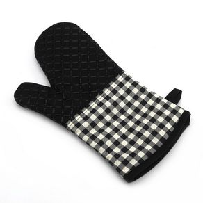 1PC Heat Resistant thick Silicone Cotton Kitchen barbecue oven glove Cooking BBQ Grill Glove Oven Mitt Baking Gloves LB 217