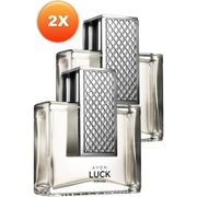 Avon Luck Men Perfume Eau De Toilette 75 Ml. Dual Set