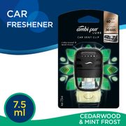 Ambi Pur Luxe Car Vent Clip Cedarwood & Mint Frost Car Air Freshener 7.5ml