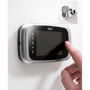 YALE Door Viewer Digital and Doorbell 2-in-1 with Automatic Mode - Record with internal memory Silver