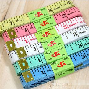 2Pcs random color Soft Tape Measures,Sewing Tailor Body Scale , Plastic Soft Ruler ,Gauging Tools 1.5M  AA7544