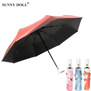 Fully automatic umbrella, sun umbrella sunscreen folding parasol