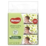 Huggies Clean Care Baby Wipes; 80 count (Pack of 3)