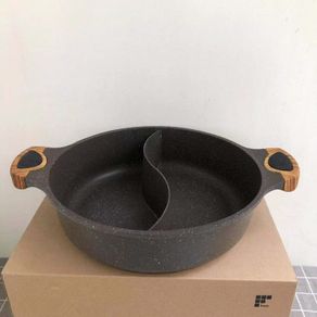 Shabu pan Japanese style hot pot yuanyangguo electromagnetic stove gas stove universal thicken non stick frying pans