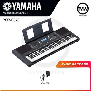 [LIMITED STOCKS] Yamaha Portable Digital Keyboard PSR-E373 ⚫ Black 61 Touch Response Keys AA Battery Operated LCD Display PSRE373 PSR E373 PSR-E363 Musical Electronic Instrument Absolute The Music Works Store [BULKY]