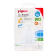 Pigeon SofTouch™ Peristaltic PLUS Wide-Neck Nipple (L) Y-Cut