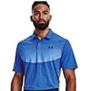 Under Armour Mens Iso Chill Graphic Polo, Blue 437, Large