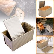 Rectangular Loaf Pan Carbon Steel Non-stick Bellows Cover Toast Box Mold Bread Mold Eco-Friendly Baking Tools for Cakes