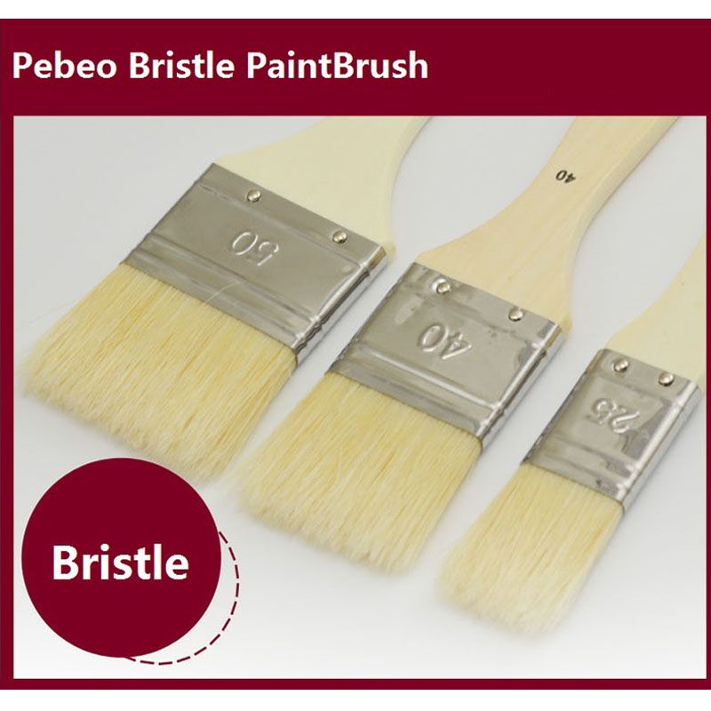 Pebeo 950450C bristle paint brush oil /Acrylic/watercolor/Gouache painting  brush art supplies 3pcs/set