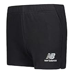 New Balance Girl's Core French Terry Shorts (Big Kids), Black, Small