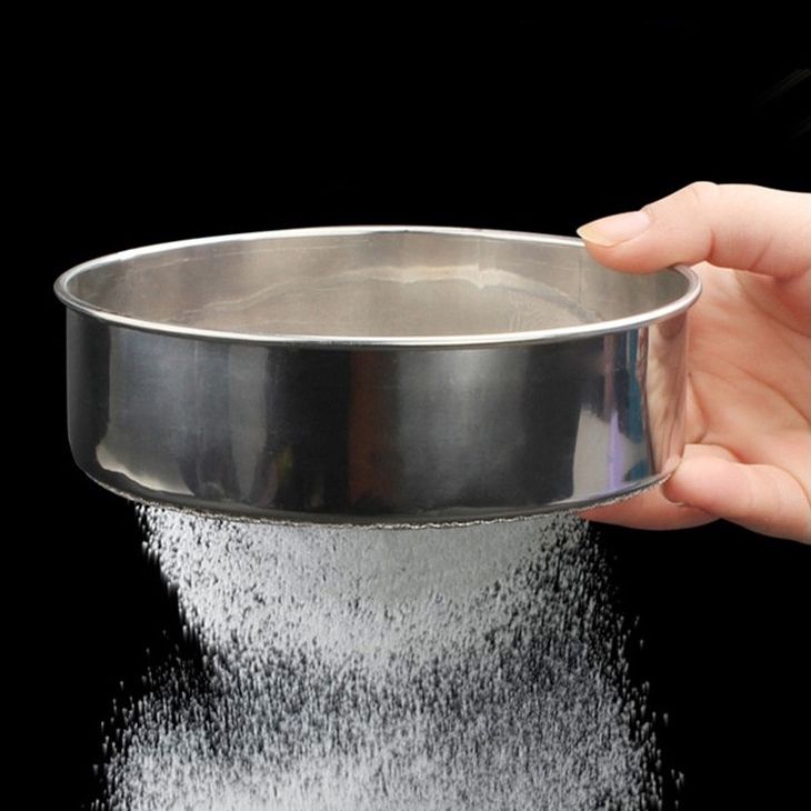 1 Liter Handheld Electric Flour Sieve Icing Sugar Powder Stainless Steel  Flour Screen Cup Shaped Sifter Kitchen Pastry Cake Tool - AliExpress