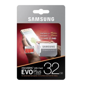 Samsung Micro SD HC card EVO Plus 32GB Class 10 + adapter-SDHC-Original