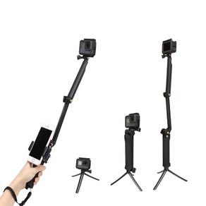 SOONSUN Floating Tripod for GoPro Hero 12 11 10 9 8 7 Selfie Stick for  Sjcam DJI Action Camera Extendable Pole Monopod Hand Grip