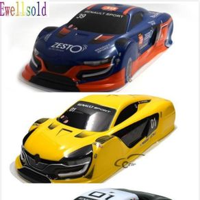 1/10 R/C car parts 1/10 R/C racing on-road drift car painted PVC Body Shell  (430*198mm,wheelbase 260mm) blue yellow black