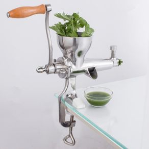 Manual stainless steel wheatgrass juicer hand wheat grass juicer