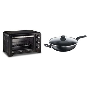 Tefal 19L Optimo Oven and 32cm Cook Easy Wokpan With Lid