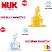 NUK CLASSIC SILICONE VENTED TEAT-0-6 MONTH