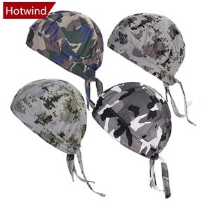 HOTWIND 1Pc Outdoor Camo Riding Head Cover Sunscreen Moisture Absorption Breathable Fitness Sports Pirate Hat Riding Hood Baseball Headband S5W3