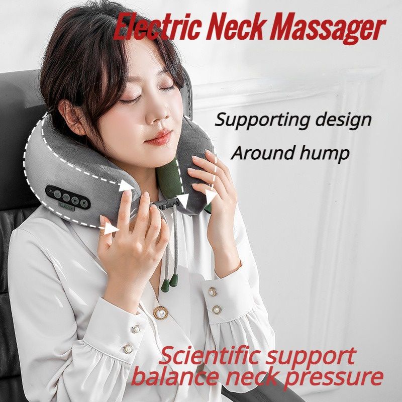 Neck Massager,Back Massager for Neck Pain Relief,Inflatable Shoulder  Massager with Rechargeable and Cordless Pillow for Travel - AliExpress