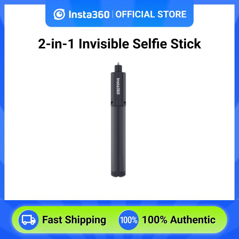 23.5cm to 114cm Telescoping Invisible Selfie Stick for insta360 Insta 360  X3,ONE RS,GO 2,ONE X2,ONE R,ONE X ONE RS Gopro Go pro Hero 11 10 9 5 4 3