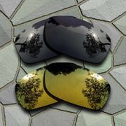 Grey Black&Yellow Golden Sunglasses Polarized Replacement Lenses for Oakley Fives Squared