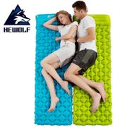 HEWOLF Outdoor Inflatable Cushion Air Mattress Portable Ultralight Air Bed Moistureproof Camping Mat With Pillow Sleeping Pad
