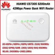 HUAWEI E5730S Mew King DC-HSPA+ 42Mbp 5200mAh Power Bank 3G Wireless Fixed Line Dual Acess Wifi Router Hotspot For HUAWEI