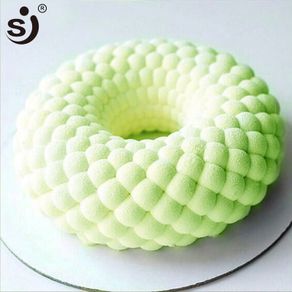 SJ 3D Silicone Forms Cake Mold DIY Mesh Grid Mousse Cake Deocrations Tools Silicone Moulds For Cakes Baking