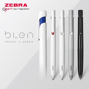 2pcs ZEBRA Ballpoint Pen BAS88 Blen Low Center of Gravity Shock Absorption Quick Dry 0.5/0.7 Student Business Office Supplies